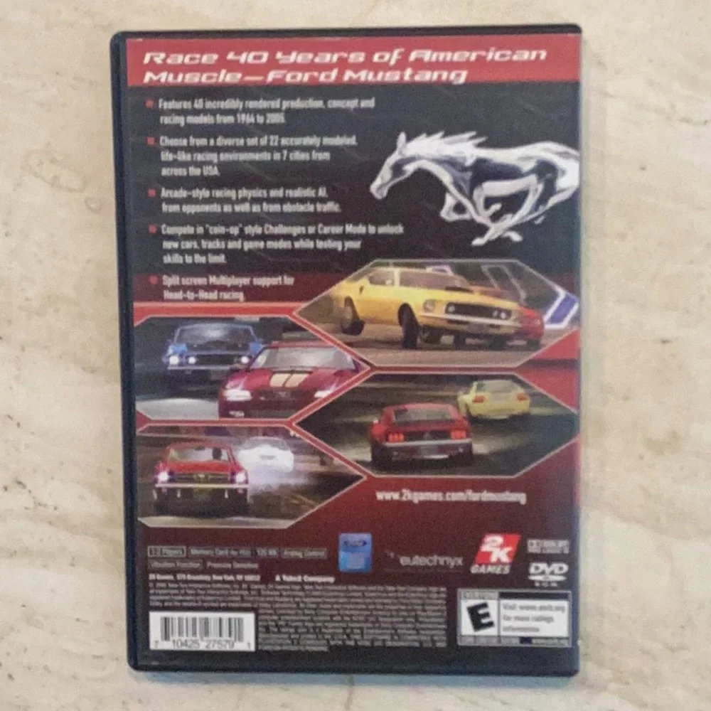 Ford Mustang The Legend Lives PlayStation 2 Game  PS2 CIB Tested